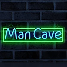 Man Cave Neon Sign, Neon Lights for Gamer Room Wall Decor, Gift Ideas for Boy...