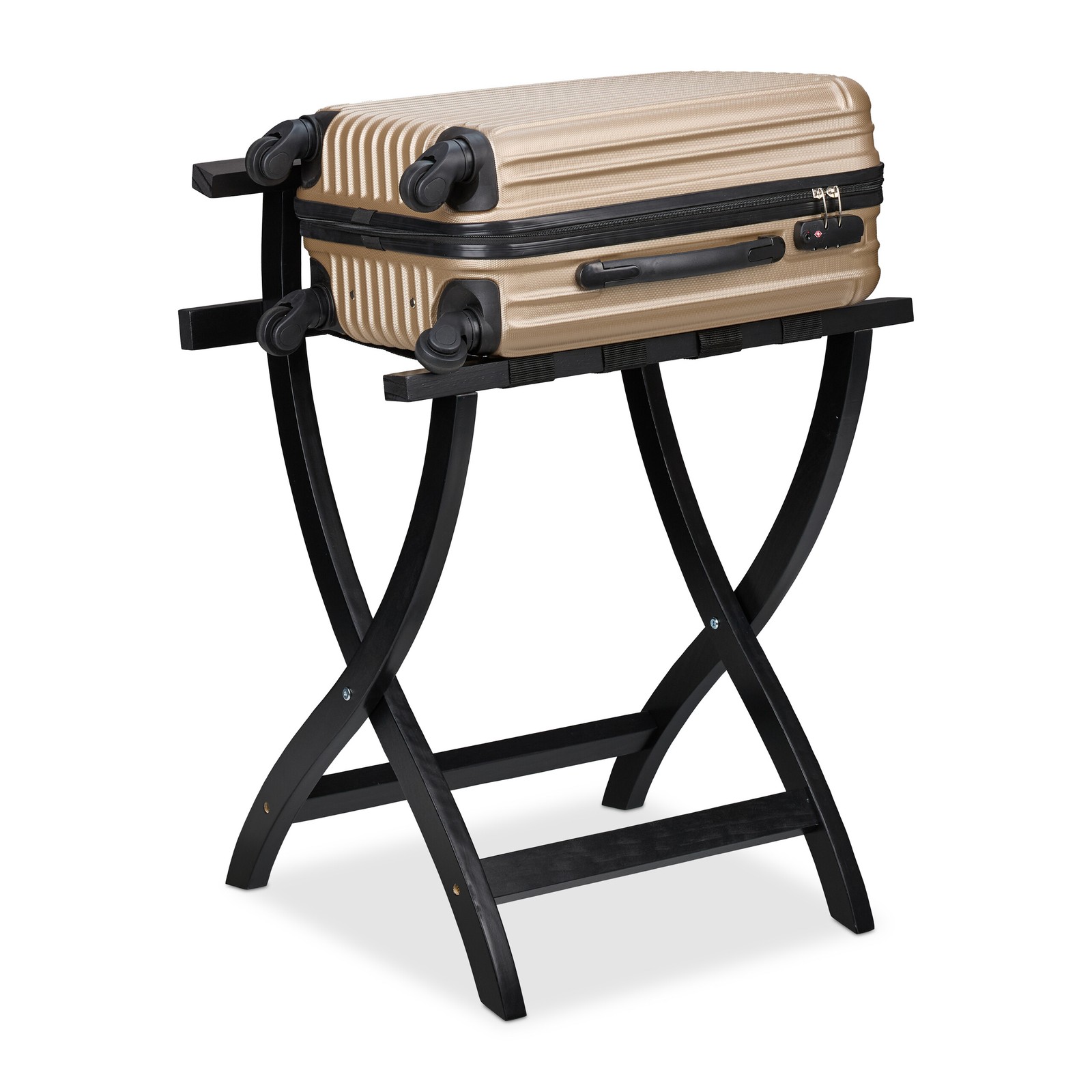 Porte-valise pliable Support à valise Repose-bagage protection murale