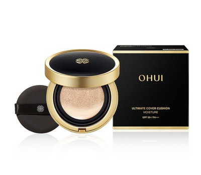O Hui Ultimate Cover Moisture SPF50+ PA+++ Cushion Foundation 15g, 01 Milk Beige