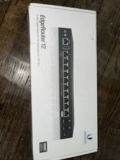 Ubiquiti EdgeRouter 12 (ER-12), 12 Port Advanced Network Router Excellent