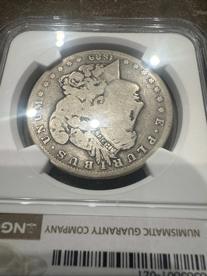1889-CC $1 Morgan Dollar NGC AG3 -- Wonderful Original Key Date Carson City! - Image 4 of 4