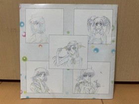 Sega Saturn Tokimeki Mahjong Paradise First Production Bonus Original Drawings