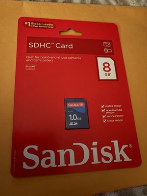 Brand New San Disk 8GB Best For Point and Shoot Cameras
