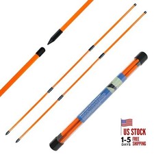 Golf Alignment Sticks 48" Collapsible Alignment Rods Golf Training Aid ORANGE