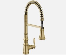 Moen Weymouth S73104BG Brushed Gold Kitchen Faucet Pre-Rinse Pull Down Spring