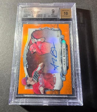 2018 BOWMAN STERLING AUTO ORANGE REFRACTOR ALEC BOHM RC 06/25 BGS 9 MINT