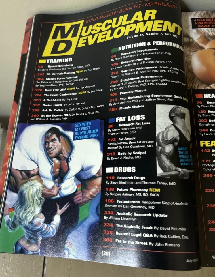 Bobbi Billard/Dexter Jackson W/ Poster - Muscular Development Magazine July 2002 - Image 2 of 4