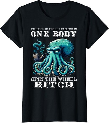 I'm Like 12 People Packed In One Body Spin Funny Ladies' Crewneck T-Shirt