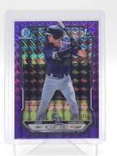 MATT KLEIN 2026 BOWMAN CHROME PURPLE GEOMETRIC 1ST ROOKIE /250 Q7218