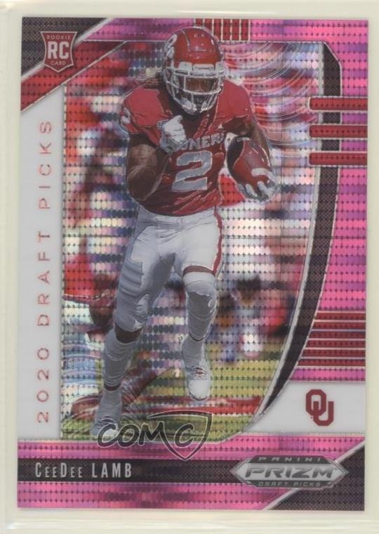 2020 Panini Prizm Draft Picks Rookies Pink Pulsar CeeDee Lamb #104 Rookie RC uk2