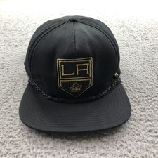 Los Angeles Kings Hat Cap Strap Back Mens One Size Black Rope NHL Hockey '47