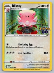 Blissey 052/078 Pokémon GO Holo Rare
