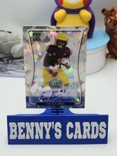 2020 Leaf Metal Draft Football Cracked Ice Refractor Auto 4/30 XRC Eno Benjamin