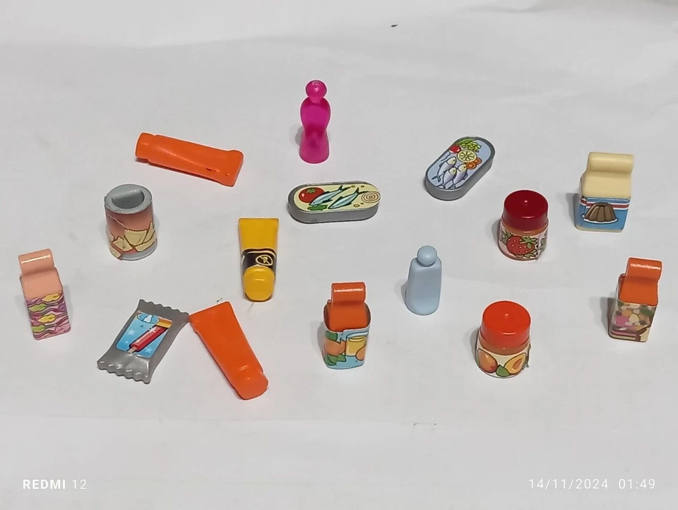 PLAYMOBIL LOT POTS CONSERVES CUISINE MARCHÉ RÉFRIGÉRATEUR MAGASIN... - Photo 1/1