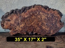 Live Edge Walnut Burl Slab DRY 3009 Tables - Crafts