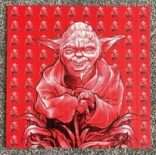 Yoda Red Blotter Art - Original 2007