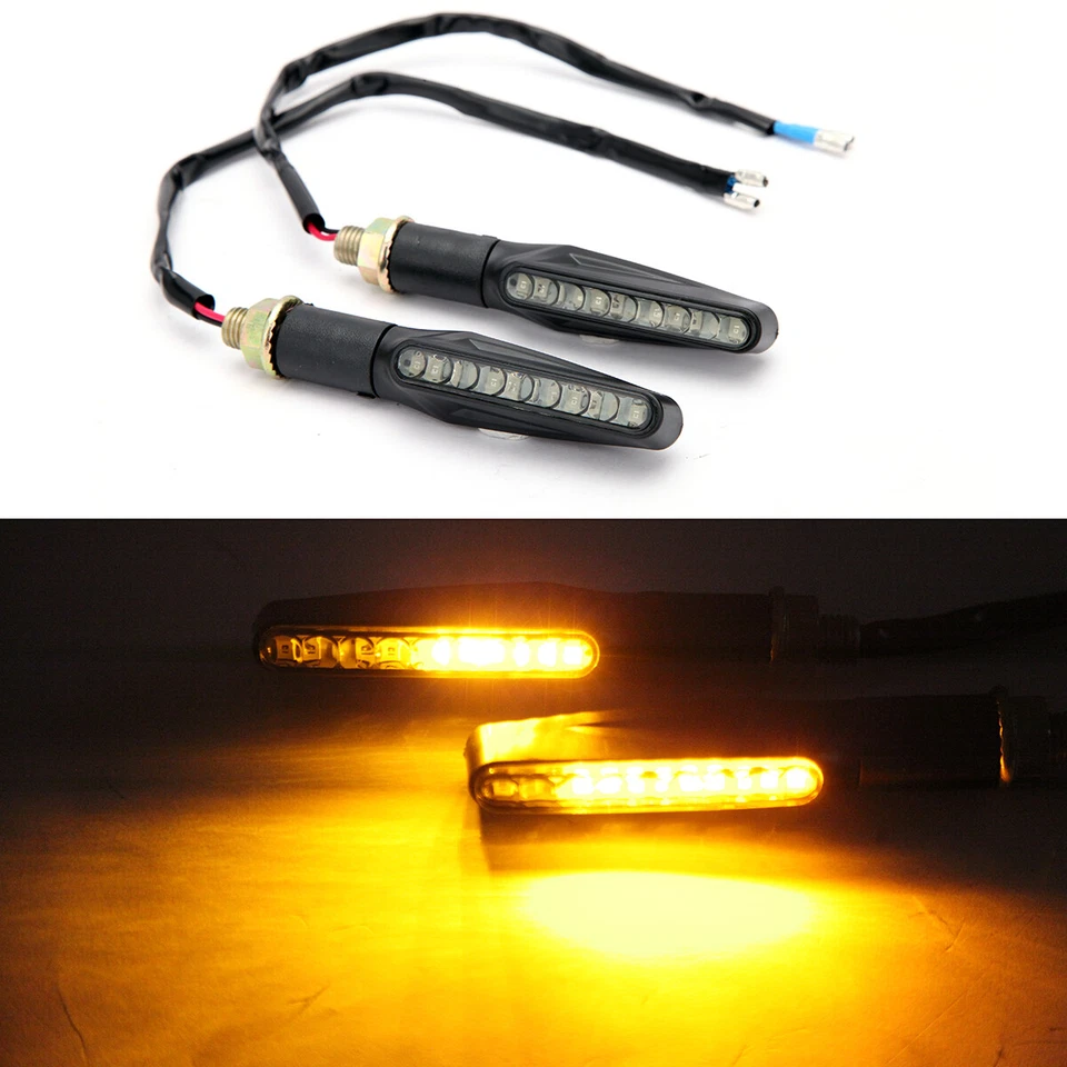 Lámpara de señal de giro LED ámbar para motocicleta 2 PIEZAS para Yamaha MT 07 R6 YBR 125 TMAX 530 Foto 3 de 4