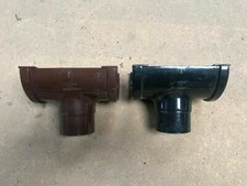 Hunter 112mm Half Round Gutter & 68mm Pipe Fitting in Black, White, Brown & Grey