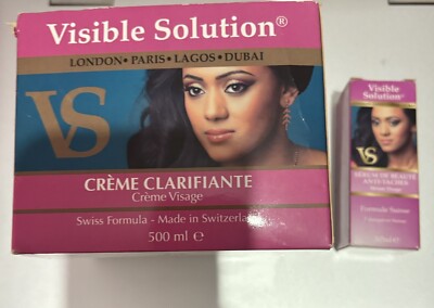 Visible Solution Face Lightning Clarifying Cream + Serum Swiss Formula.2 Stück