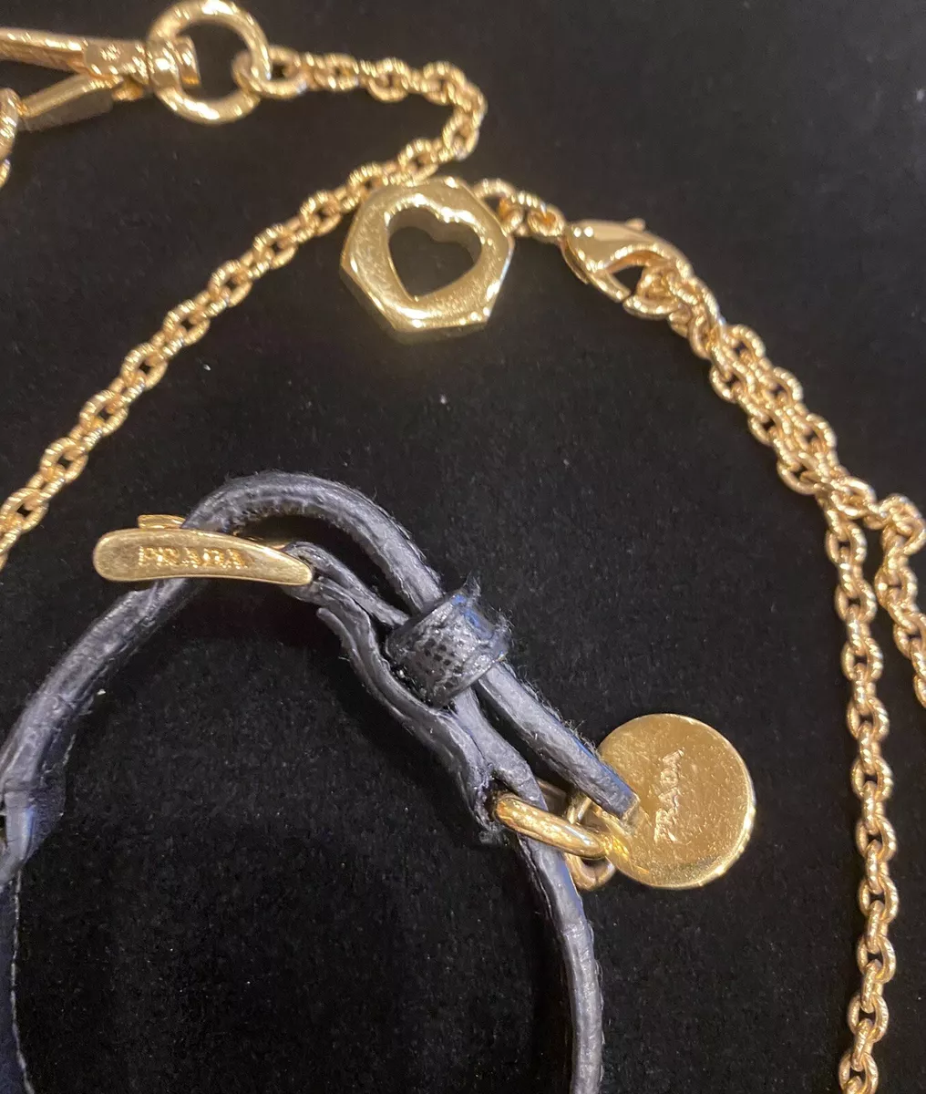 VINTAGE PRADA NECKLACE AND BRACELET SET eBay