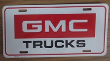 Gmc Trucks Metal Novelty License Plate Auto Tag Embossed Number 2084