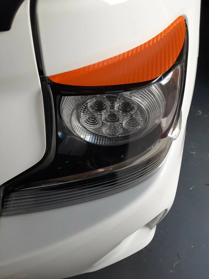 2014-16 Scion tC Faro precortado y luz trasera párpado fibra de carbono envoltura de vinilo Foto 2 de 3