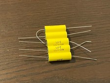 Qty 5 New .5 uf 630v Yellow Film Capacitors Guitar Tube Amp Tone 504K 0.5 uf