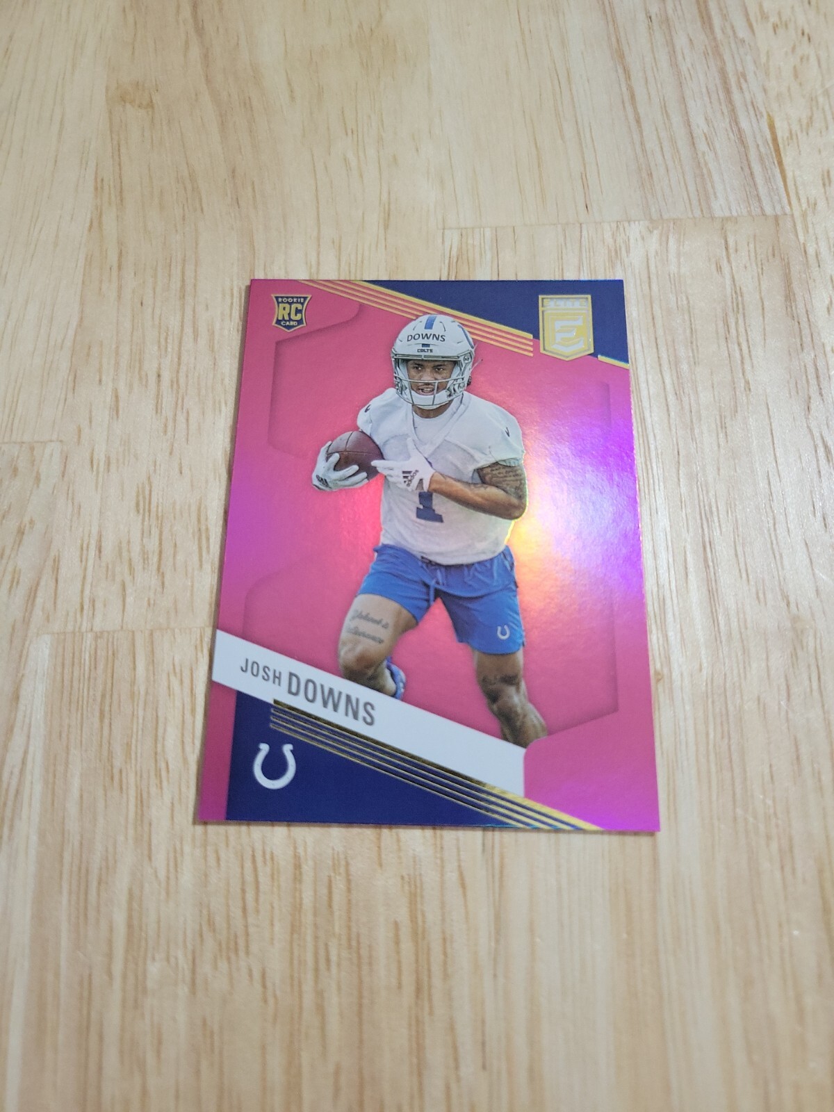 2023 Donruss Elite JOSH DOWNS Pink Parallel Rookie Card RC #159 Colts SP