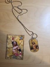 2011 Topps WWE TYLER REKS Dog Tag and Topps Collector Card Wwf Tcg Raw #19 NXT