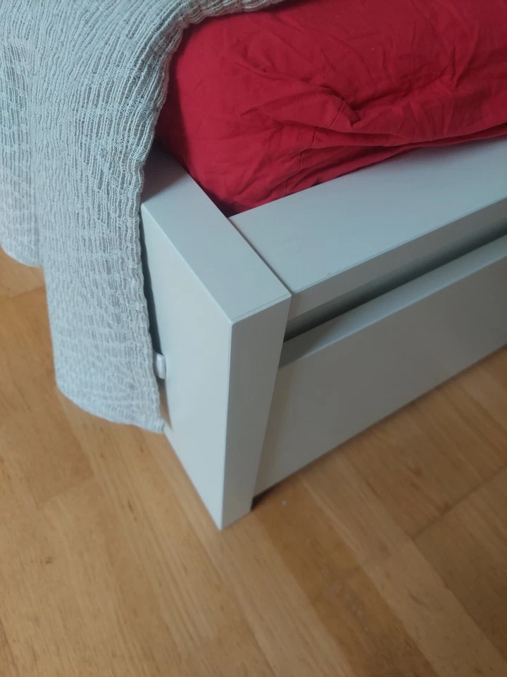 ikea malm bett 140x200 weiß - Bild 2 von 3