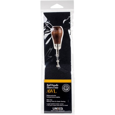 Lineco Awl Heavy Duty-Large Point W/Wooden Ball Handle 870821