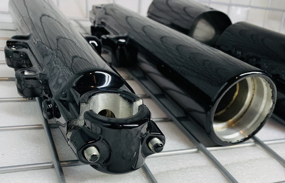 HARLEY HORQUILLA PIERNAS FAT BOY SOFTAIL Heritage 2000 06 Negro Brillante e Intercambio de Fundas Foto 4 de 4