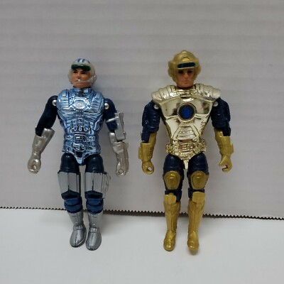 1986 CAPTAIN POWER & MAJOR HAWK MASTERSON SOLDIERS OF THE FUTURE FIGURES