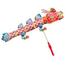 Traditional Paper Craft Dragon Light Toy DIY Material Bag for Chinese New Year