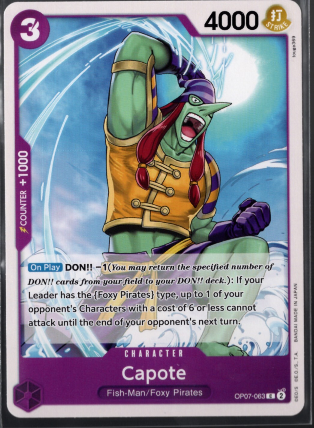 One Piece Capote OP07-063 500 Years in the Future Common!