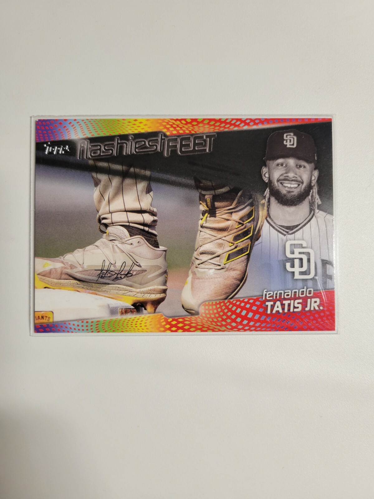 2022 TOPPS SERIES 1 FLASHIEST FEET FERNANDO TATIS JR BLACK PARALLEL /299 #FF-4