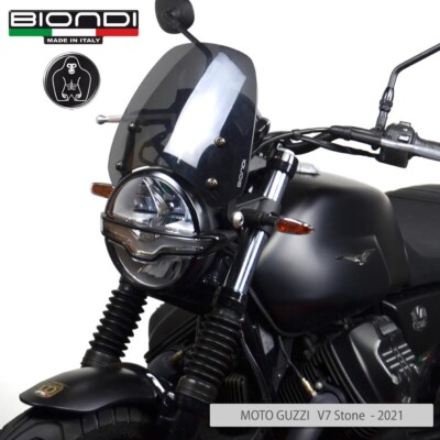 BLONDE SPORT WINDSCHUTZSCHEIBE WINDSCHUTZSCHEIBE RAUCHARM DUNKEL MOTO GUZZI V7 IV Special 2021