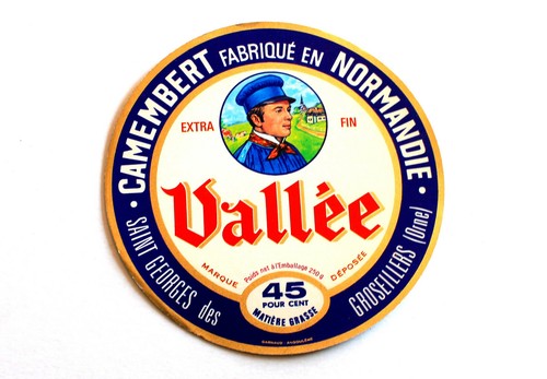 Ancienne Etiquette Boite Fromage Camembert Normandie: Rigaud - Cheese