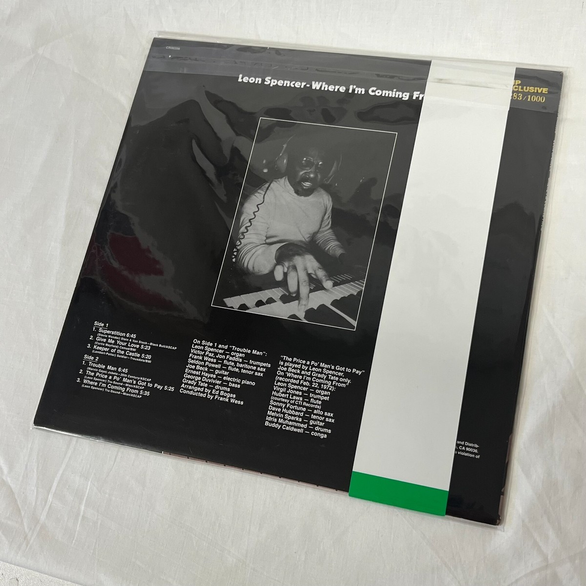 Leon Spencer Jazzレコード Leon Spencer, Jr. - Where I'm Coming From (VMP x Jazz
