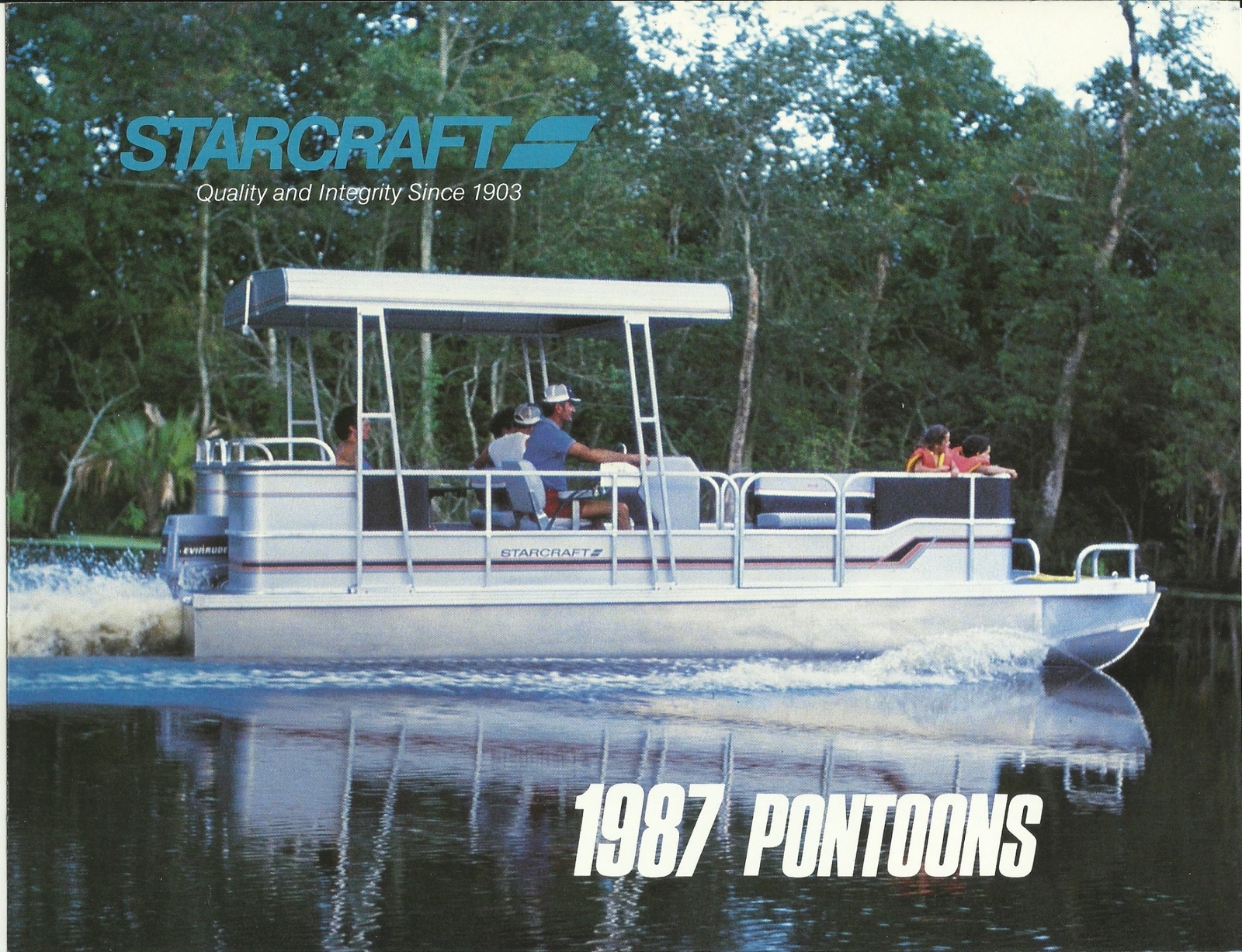 STARCRAFT MARINE PONTOONS BOAT 1987 COLOR CATALOG eBay
