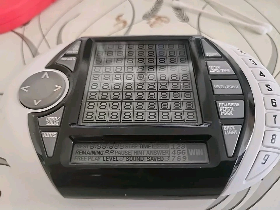 Sudoku Ultimate Advanced Puzzle Handheld Electric Game Vintage TESTED WORKING - Image 2 of 2