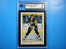 1990/91 O-PEE-CHEE PREMIER NHL HOCKEY CARD #50 JAROMIR JAGR ROOKIE KSA 9 MT OPC
