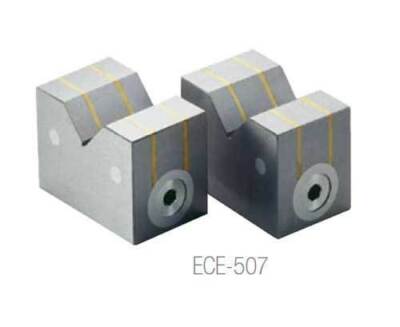Earth-Chain ECE-507 2.8''x1.6''x2'' Magnetic V-Block Set-Holding Power 33 Lbs.