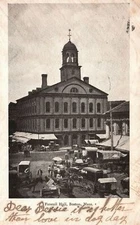 Vintage Postcard 1906 Faneuil Hall Boston Massachusetts Metropolitan News Pub