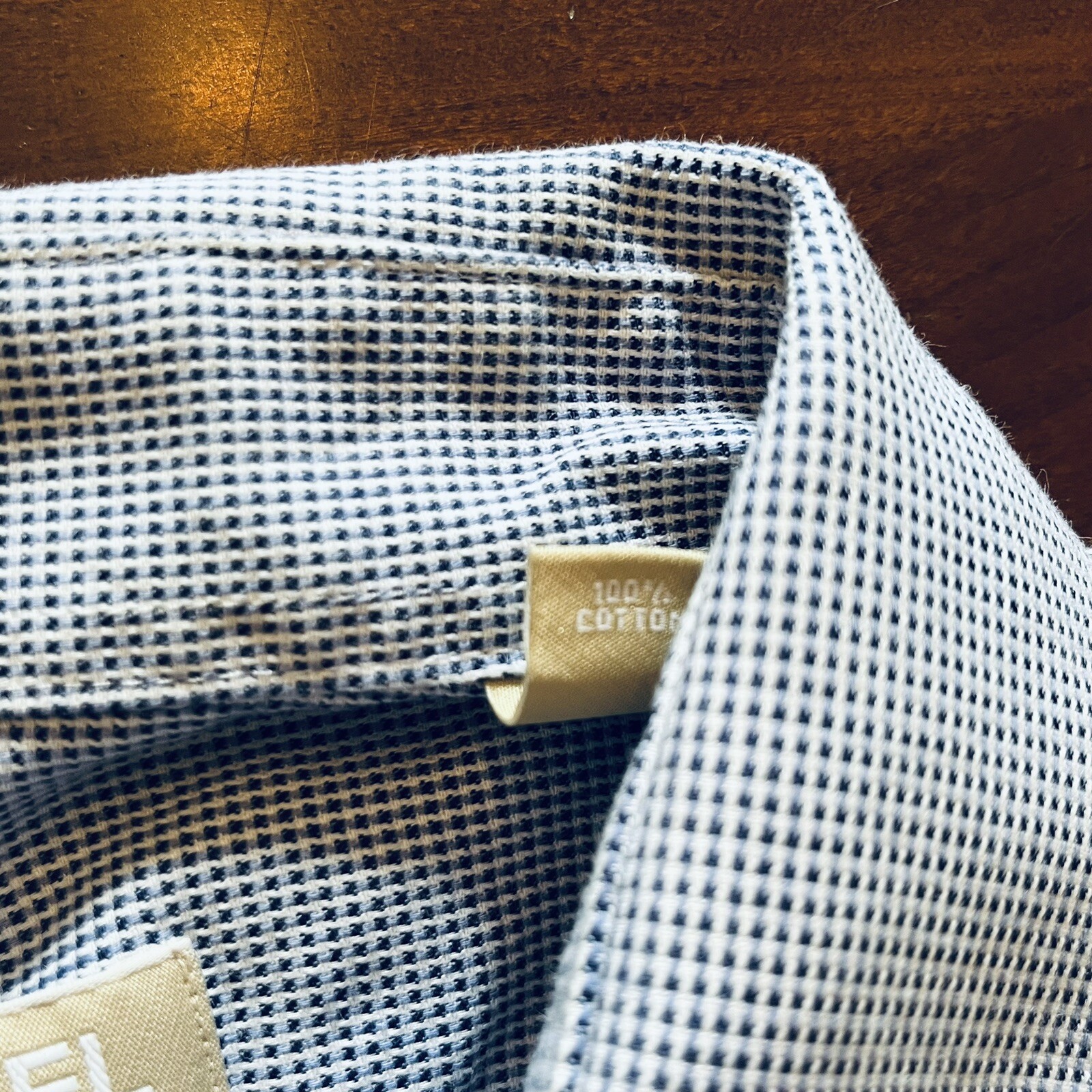 MICHAEL MICHAEL KORS Checked Blue Button Down Dre… - image 6