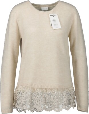 NEU! VILA Damen Pullover, beige, Gr. M