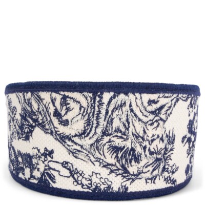 66918 auth CHRISTIAN DIOR navy blue & white 2020 TOILE DE