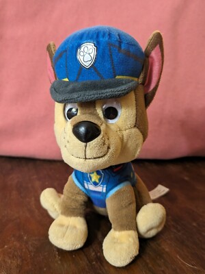 Paw Patrol Chase Plush Puppy Dog Stuffed Animal  7  Cartoon Plushie 