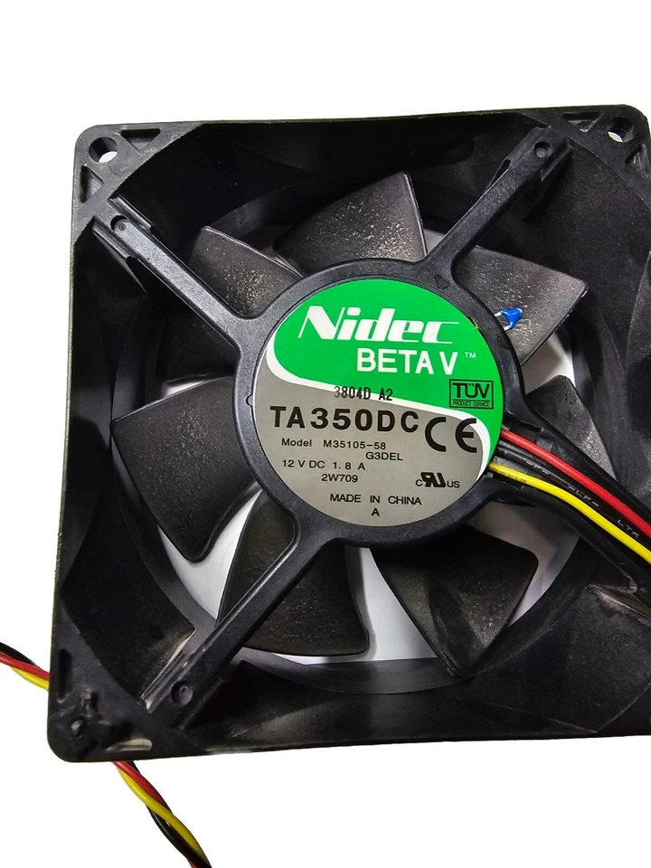 NIDEC VA350DC V35208-35 1B 9038 9CM 12V 1.1A 4-wire PWM cooling fan Untested - Image 2 of 4