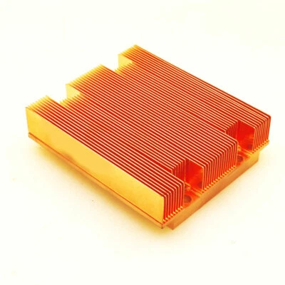 DYNATRON THERMAL SOLUTION 1.6 LBS Heavy Duty Pure Copper Heatsink Skived Fin (3.5 x 3 x 1 INCH)